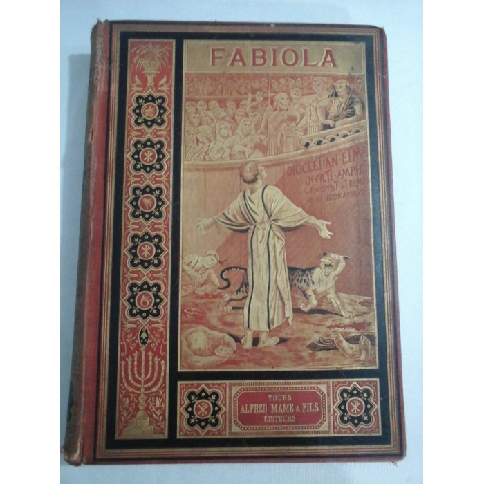 FABIOLA OU L'EGLISE DES CATACOMBES - CARDINAL WISEMAN - 1897